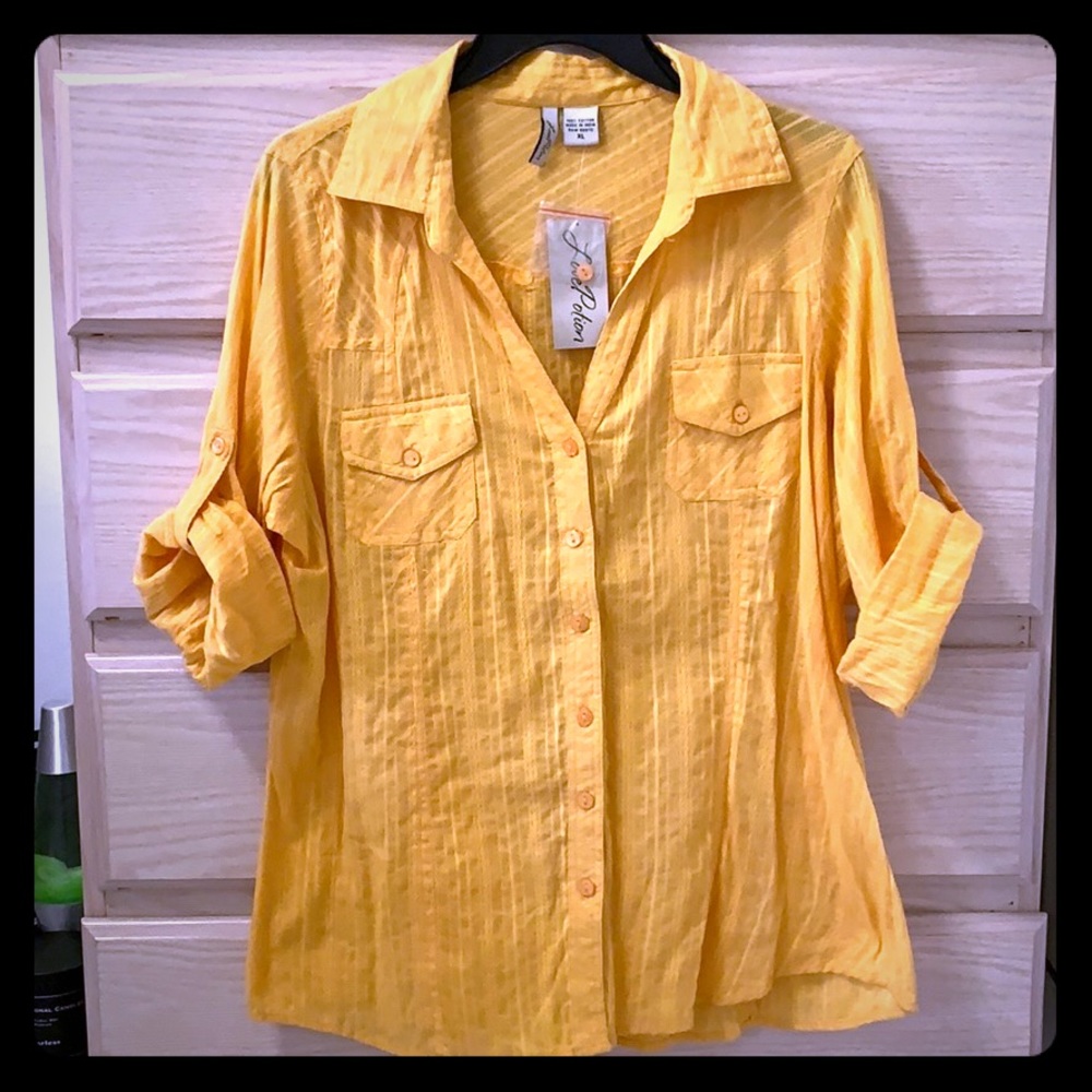 Women’s “Love Potion” button down